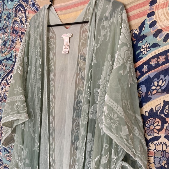 Free People Accessories - FP nightbird burnout kimono velvet